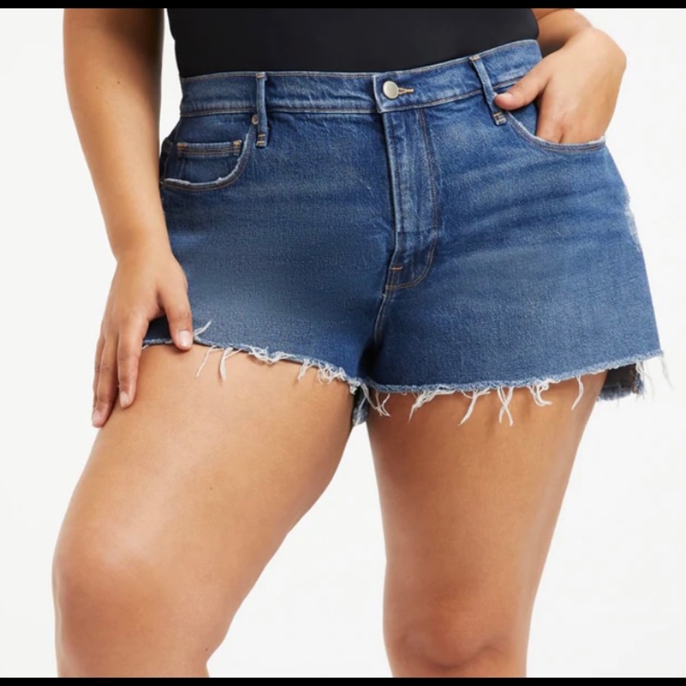 Good American Cut-Off Jean Shorts